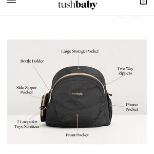 Black and Gold TushBaby